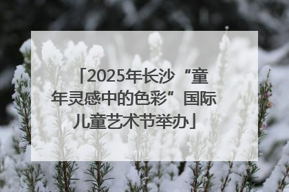 2025年长沙“童年灵感中的色彩”国际儿童艺术节举办