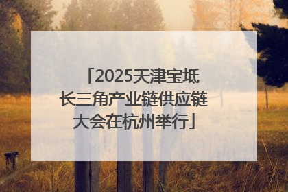 2025天津宝坻长三角产业链供应链大会在杭州举行