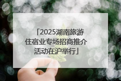 2025湖南旅游住宿业专场招商推介活动在沪举行