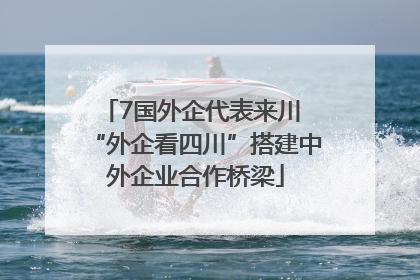 7国外企代表来川 “外企看四川”搭建中外企业合作桥梁