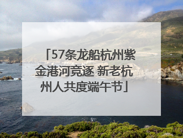 57条龙船杭州紫金港河竞逐 新老杭州人共度端午节