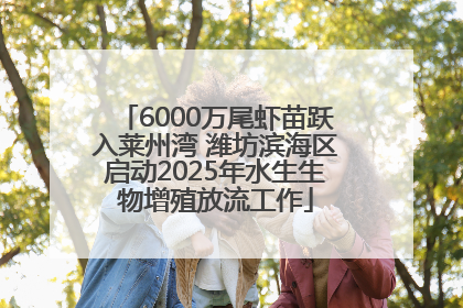 6000万尾虾苗跃入莱州湾 潍坊滨海区启动2025年水生生物增殖放流工作